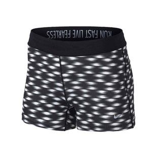 Nike Graphic Spandex Shorts "Live Fast" Waistband